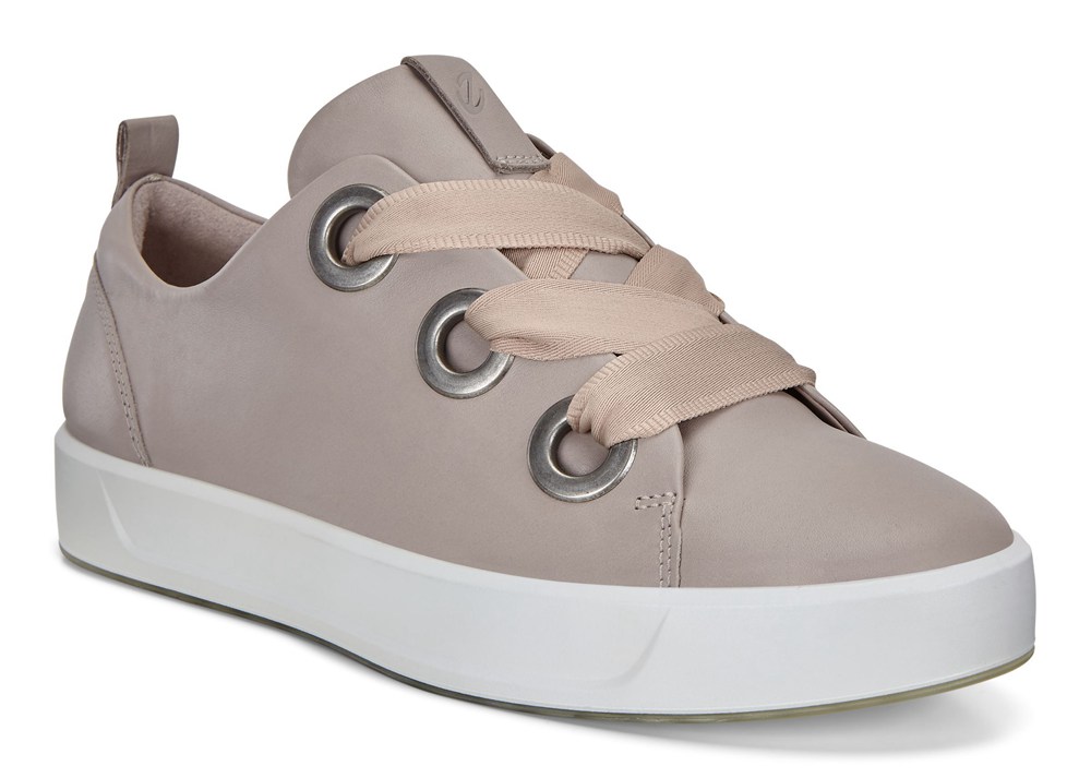 ECCO Womens Sneakers Grey - Soft 8 3-Eyelet - UDM-230746